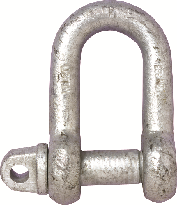 Other view of Bullivants Grade M Screw Pin Dee Shackle - Load Rated Shackles - Galvanised - 13mm - 0.75T