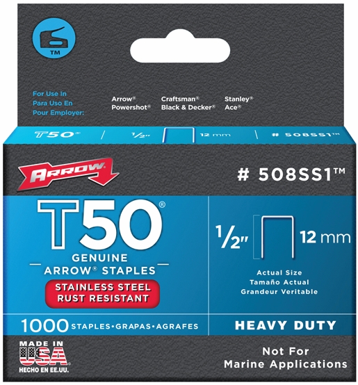 Other view of STAPLES ARROW T50 MONEL 6MM(1/4) 1000PK