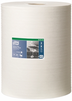 Other view of Heavy Duty Multi-Purpose Combi Cleaning Cloth Roll - White - 106.4 m x 32 cm - W1/W2/W3 - Tork