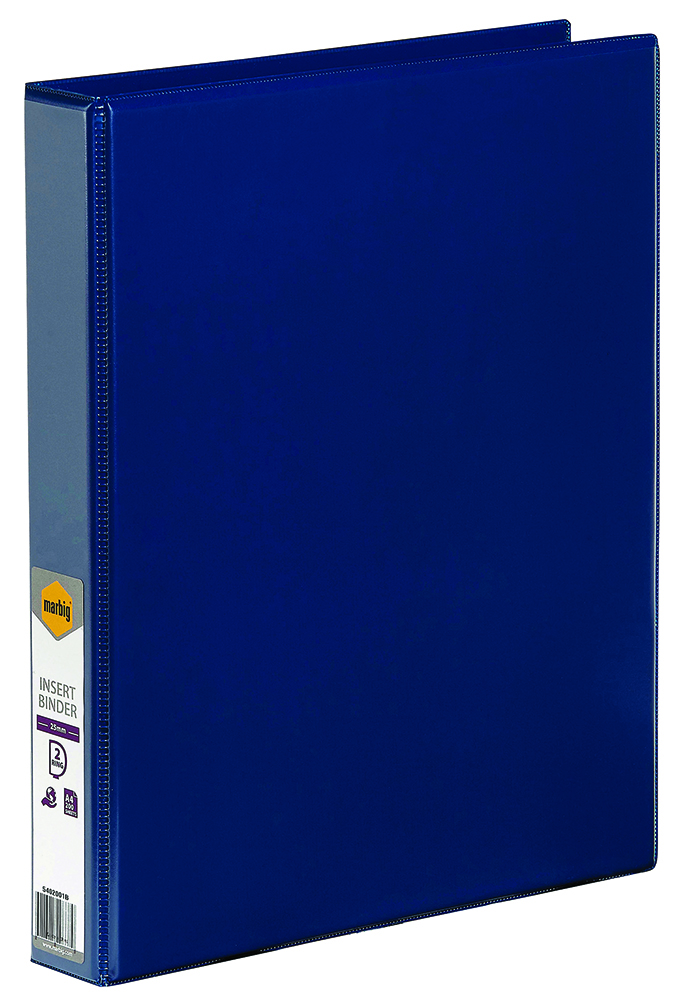 Other view of MARBIG - CLEARVIEW -  INSERT BINDER A4 2DR -  25MM -  BLUE - 5402001B