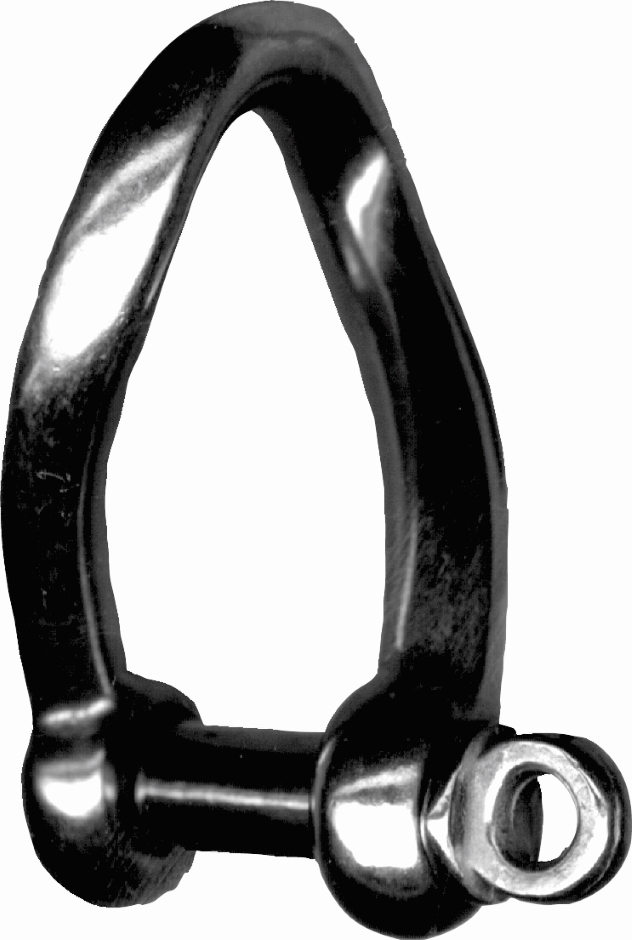 Other view of SHACKLE D TWISTED S/S316 M8 X 32