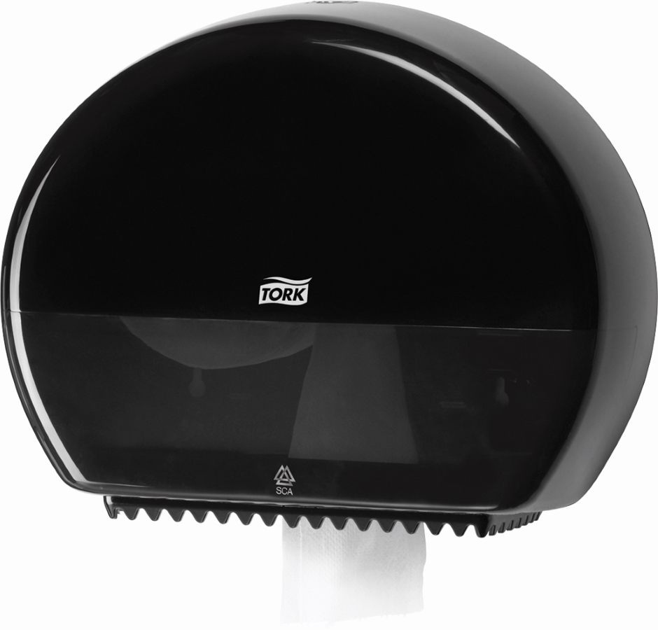 Other view of T2 Mini Jumbo Toilet Roll Dispenser - Black - 555008 - Tork