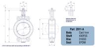 Other view of Wafer Butterfly Valve - Cast Iron - 50 mm - 16 bar - Z 011-A - Ebro Armaturen