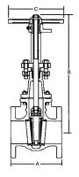 Other view of AAP Valve Gate - John 601 - Flanged Drilled - Cast Iron - 150mm - VCIGRS96E