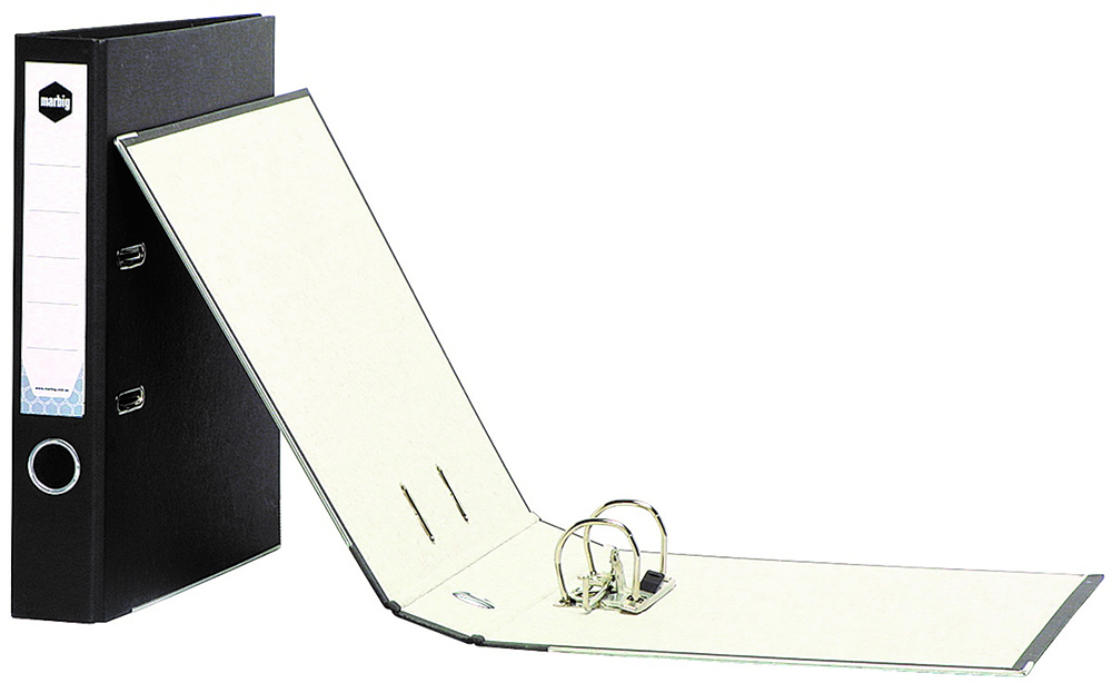 Other view of MARBIG - LEVER ARCH FILE A4 HALF -  BOARD BLK - 6001002<br><br>