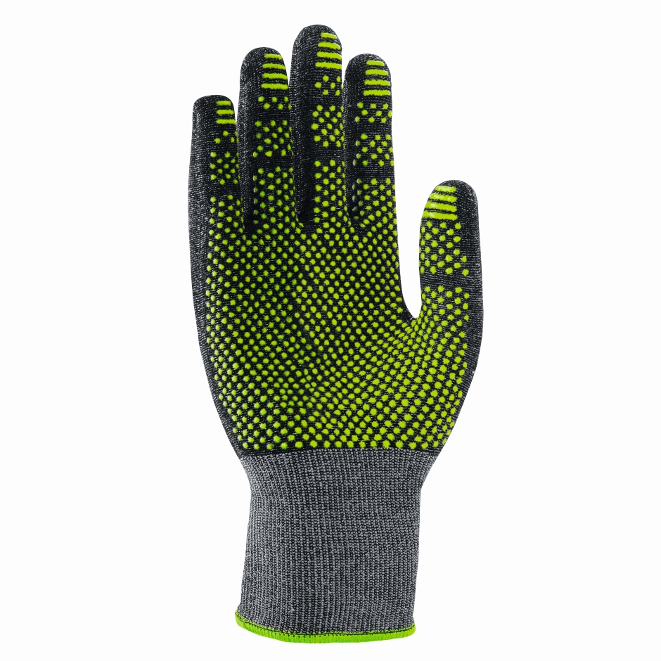 Other view of Cut Resistant Gloves - Dotted - HPV Coat with Grip Nubs - Anthracite - Size 9 - C300 Dry - helix - uvex