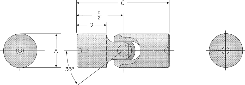 Other view of Rathi - Joint Universal - MC13 x 1/4 Inch Bore - RCJ642B