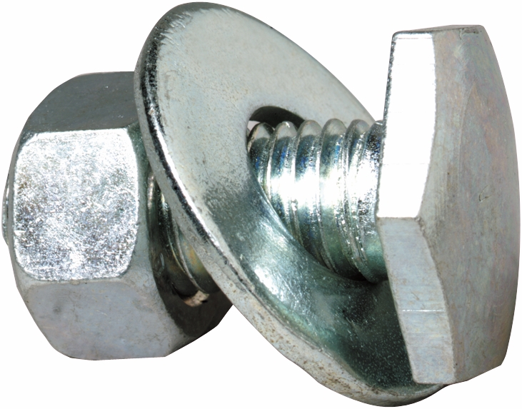 Other view of Bolt & Nut - Cup Head - Class 4.6 - Steel - Galvanized - Metric Coarse - M6 x 50 mm - 200/Pack - KBC46GCM060050 - Hobson