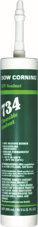 Other view of Flowable Silicone Sealant - 300 ml Cartridge - Clear - RTV 734 - Dow Corning