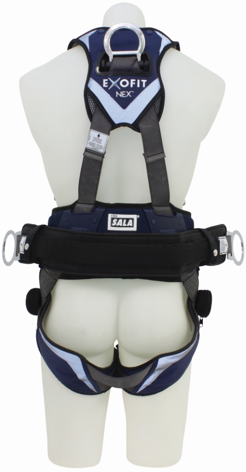 Other view of Full Body Tower Worker's Harness - Repel™ Technology Polyester - Medium - 653M4016 - ExoFit NEX™