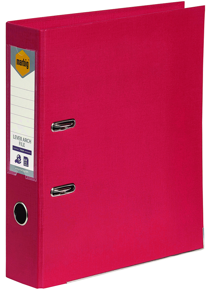 Other view of MARBIG - LEVER ARCH FILE - A4 PE RED - 6601016