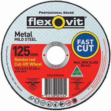 Other view of Flat Cut-Off Wheel - Aluminium Oxide - 230 x 2.5 x 25.4 mm - 36 Grit - Type 41 - FH38-A36S-BF41 - Flexovit