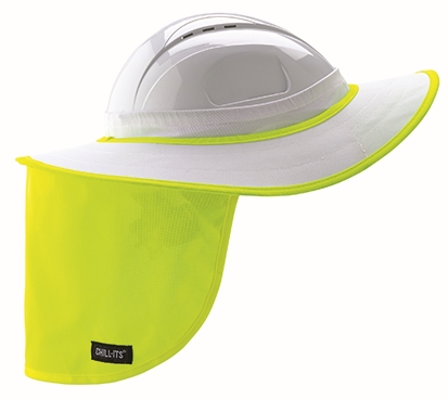 Other view of HARD HAT BRIM WIITH SHADE 12642 WHT/LIME