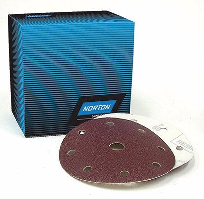 Other view of Sand Paper Disc - Aluminium Oxide - F-Weight - Maroon - 178 mm - 80 Grit - H231 - Speed-Grip - Adalox - Norton