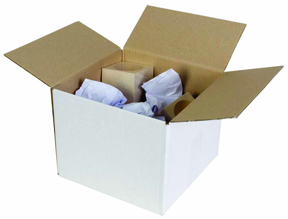 Other view of Shipping Box - 230 x 230 x 180mm - Pack 25 - single wall white -  7101