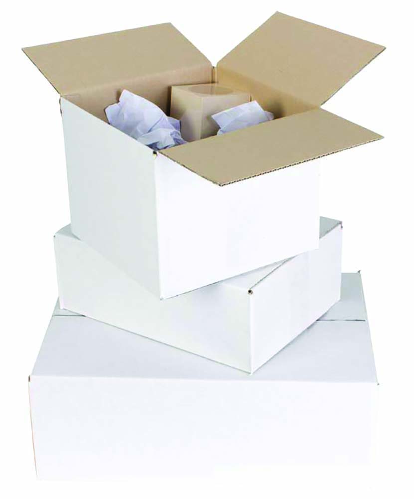 Other view of Shipping Box - 290 x 285 x 25 -0mm - Pack 25 - single wall white - 7102