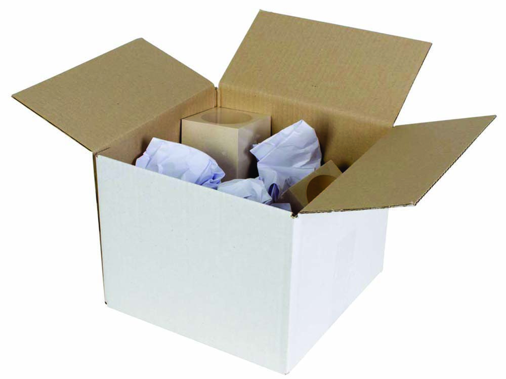 Other view of Shipping Box - 290 x 285 x 25 -0mm - Pack 25 - single wall white - 7102