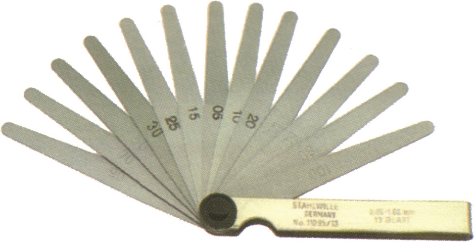 Other view of Feeler Gauge - Tapered - 100 mm - 10 mm - 0.0015 to 0.025" - 26 - Nickel-Plated Case - 705650 - Stahlwille