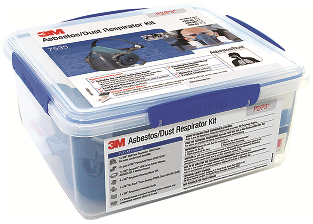 Other view of 3M - Respirator Kit - Asbestos/Dust 7535, P2/P3 - Blue - M - AT010601600