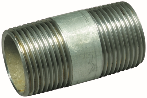 Other view of AAP Nipple - Barrel - BSP - Mild Steel - Galvanized - 80Nb - SPN80G