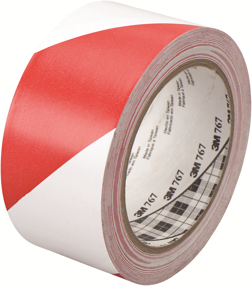 Other view of Hazard Tape 767 - Red/White - 50mm x 33m - 3M