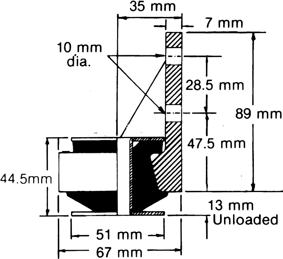 Other view of MOUNT PEDESTAL FRUSTACON SILENTBLOC FBS