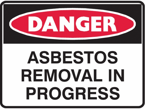 Other view of SIGN F "DANGER ASBESTOS REMOVAL" 600X450