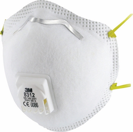 Other view of Disposable Particulate Respirator - Cupped - Class P1 - 8312 - 70071623154 - 3M