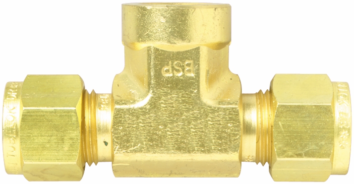 Other view of TEE FEM BRANCH BRASS 12FB 3/8"TX1/4"BSP