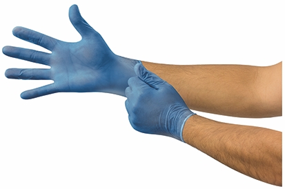 Other view of Disposable Gloves - Powdered - Vinyl - Smooth Grip - Blue - X-Large - 874X - FoodSafe™ - Ansell - Box of 100