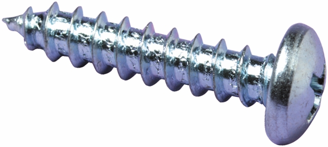 Other view of Self Tapping Screw - Pan Head - Phillips Drive - Steel - Zinc Plated - 14G x 1/2" - C10558T - Staetite Fasteners