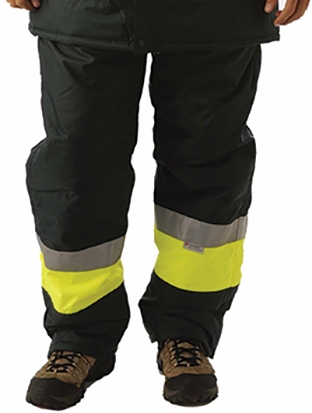 Other view of Freezer Pant with Reflective Tape - Polyester - Fluorescent Yellow - 5X-Large - 918047 - Huski