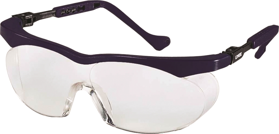 Other view of Safety Spectacles - Blue Frame - Polycarbonate Clear Lens - A/F, A/S, HC - 9196-265 - skyper S - uvex