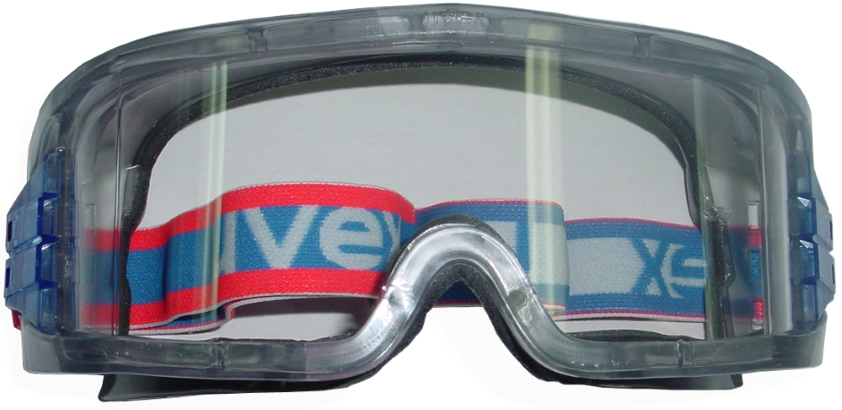 Other view of Safety Goggles with Foam Backing - Vented - Transparent Frame - Clear Polycarbonate Lens - THS Superior A/F Coating - 9301-363 - ultravision - uvex