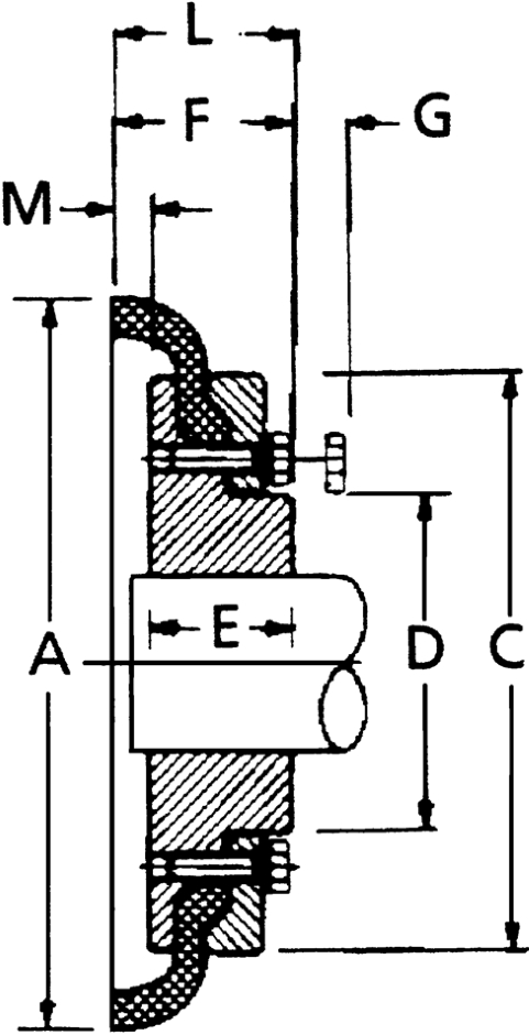 Other view of FLANGE STL FENAFLEX H COUPLNG F120H 3020