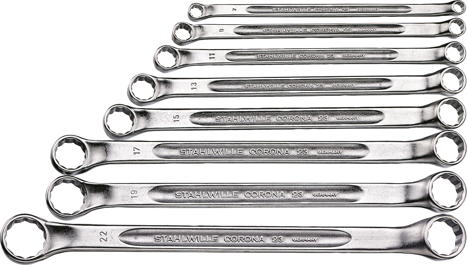 Other view of 8-Piece Spanner Set - Double Ring End - Flat - Metric - 706511 - Stahlwille