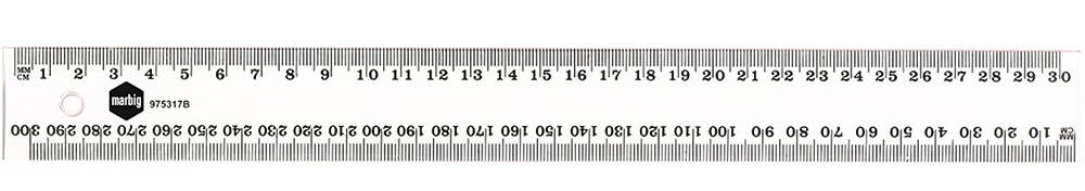 Other view of MARBIG - RULER CLEAR PLASTIC - 30X40X1mm - 975317P