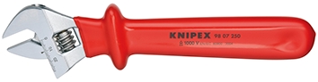 Other view of Adjustable Wrench - 30 mm Capacity - 260 mm Length - Chrome Vanadium Steel - Chrome - 9807250 - Knipex