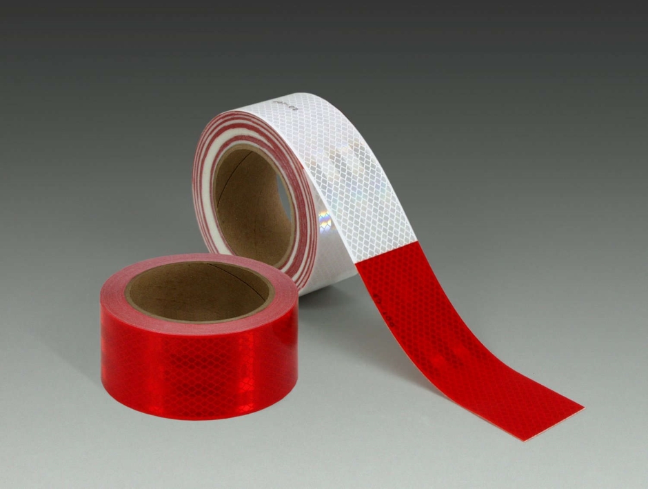 Other view of High-Visibility Reflective Tape - Red & White - 50 mm x 45.7 m - 983-32ES - XA010007244 - Diamond Grade - 3M