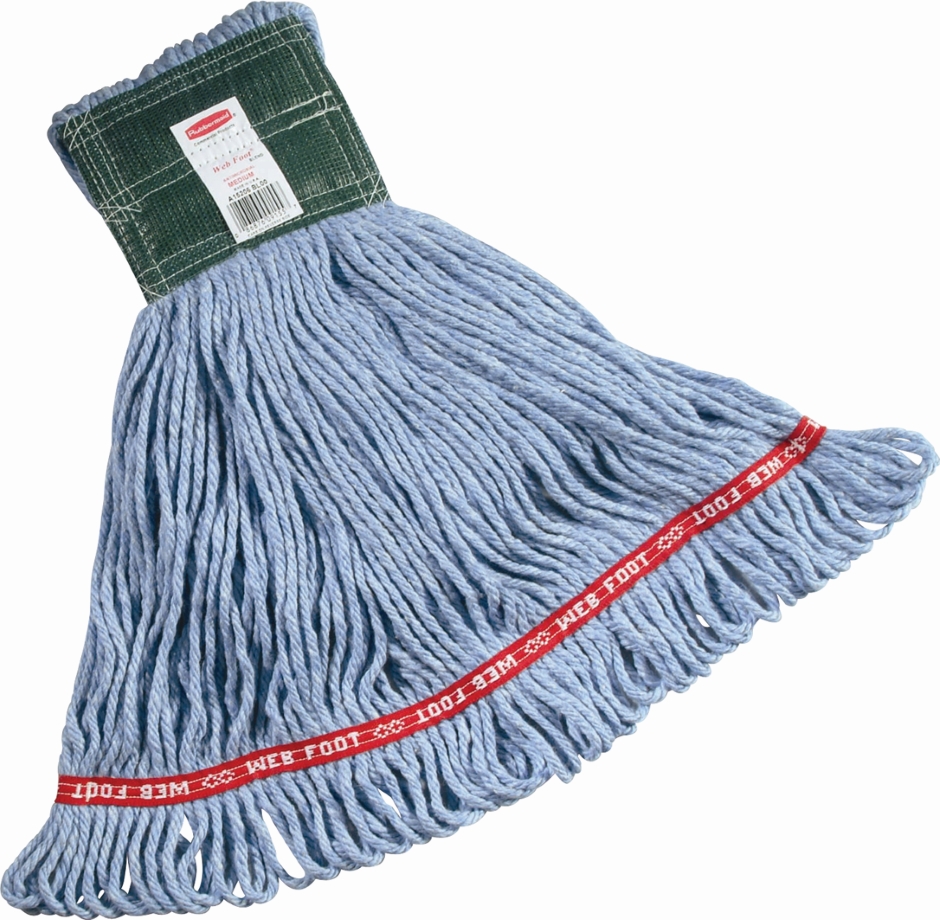 Other view of Wet Mop - Cotton/Fiber - Blue - M - RFGA15206 BL00 - Web Foot® - Rubbermaid