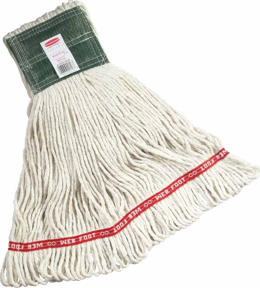 Other view of Wet Mop - Cotton/Fiber - White - M - RFGA15206 WH00 - Web Foot® - Rubbermaid