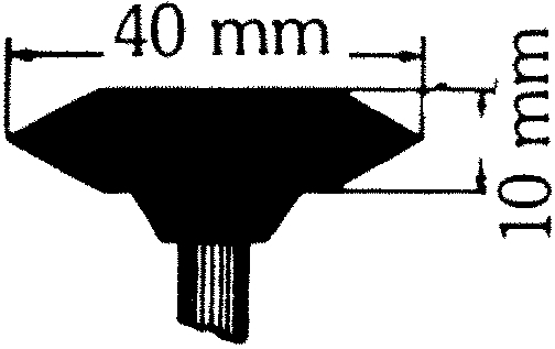 Other view of Mounted Point - Aluminium Oxide - A36 - 60 Grit - 40 x 10 mm - Norton