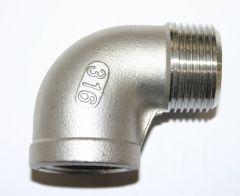 Other view of AAP Elbow - 316 Stainless Steel - BSP MaleXFemale - 25mm - SSEMF25