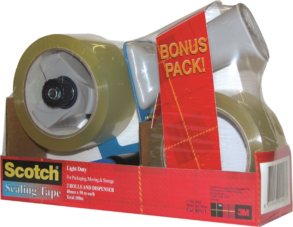 Other view of Tape With Dispenser - Combo Value Pack - Clear - Acrylic and Hot Melt Synthetic Rubber - Hand Held - 48 mm x 50 m - BPS-1 - Scotch® - 3M™