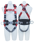 Other view of Full Body All Purpose Harness - Polyester - Red and Grey - Small - AB124S - PRO™