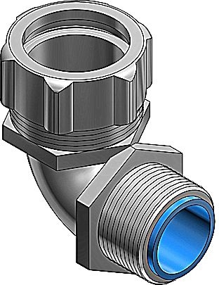 Other view of 90° Liquidtight Connector - Steel - Zinc Plated - 1/2" NPT - ABB