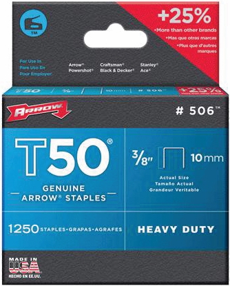 Other view of STAPLES ARROW T-50 1/4 (PKT-1250)