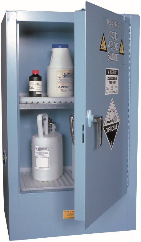 Other view of Storage Cabinet - Corrosive - Steel - Blue Powder Paint - 60 l - 595 x 1005 x 465 mm - AU25712B - PBA Safety