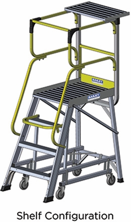 Other view of Access Platform - 6 Step - Aluminium - 590 mm x 800 mm x 1656 mm - 170 kg - BAILEY