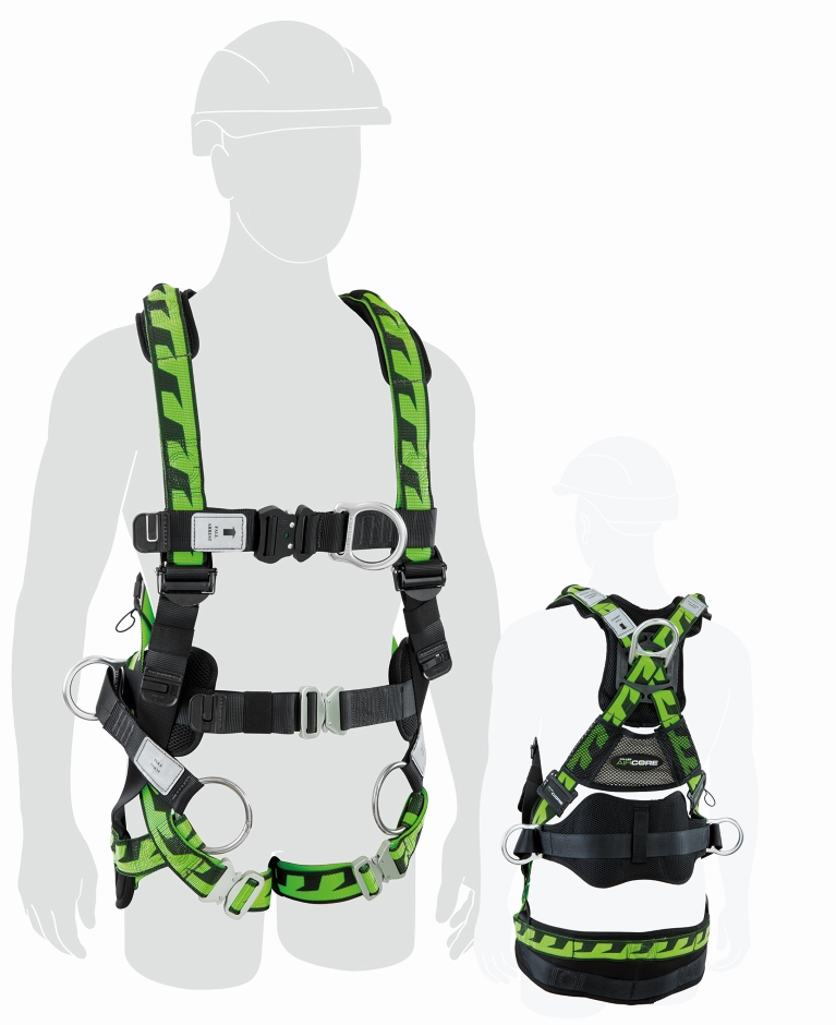 Other view of Miller Full Body Tower Worker's Harness - Polyester - Medium/Large - M1020225 - AirCore™